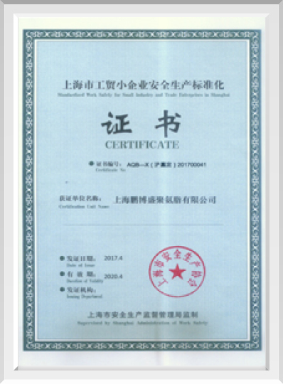 上海市工貿(mào)小企業(yè)安全生產(chǎn)標(biāo)準化